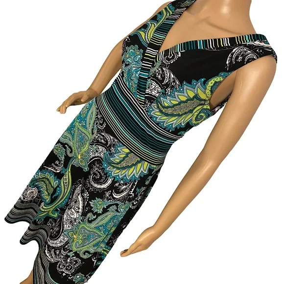 RABBIT RABBIT RABBIT DESIGNS PAISLEY DRESS  SZ 8 - Picture 3 of 16